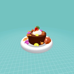 Fall season chocolate mousse