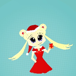 Sailor moon in a christmas dress