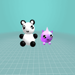 Panda and unikitty