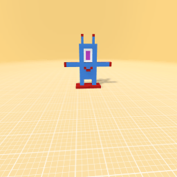 the blue monster with one eye and a smilie