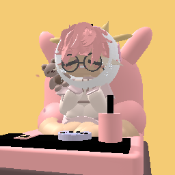 pink cow girl
