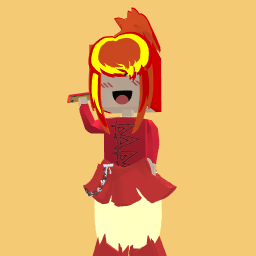 Cute fire roblox girl