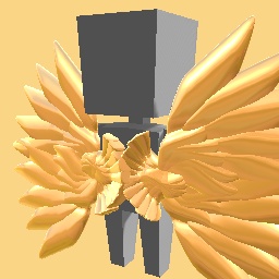 Angelic gold wings