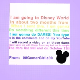 Disney World DARES