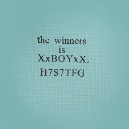 the winners