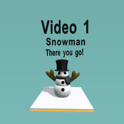 How to make snowman