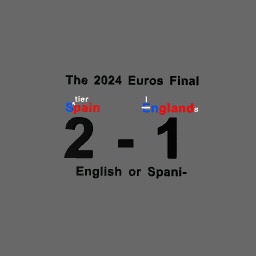 The 2024 Euros Final *Meme*