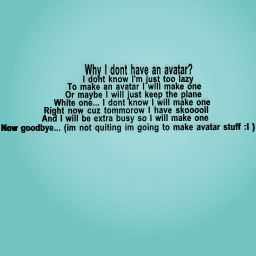 Why I dont have an avatar