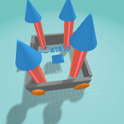 Catsle with lights and gem