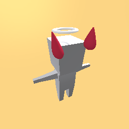 half demon hal angel hat