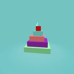 Easy pyramid with a triangle on top