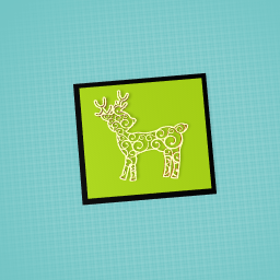 reindeer picture frame