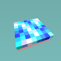 Disco blue and white