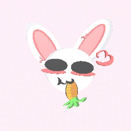 the bunny eating a carrot ♡