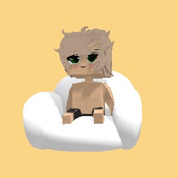 Boy on chair before bed