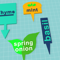 garden herb labels