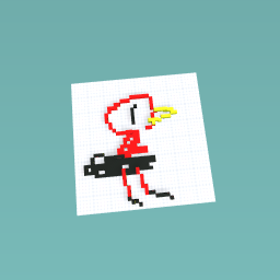 Ostrich Pixel Art