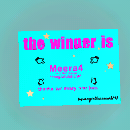 THE WINNER IS MEERA4