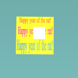 Happy year of the rat