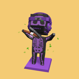 skull and mr.cube