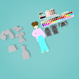 Cute girl home clothes