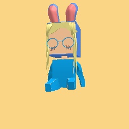 Blue bunny costume