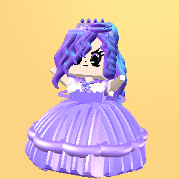 Purple  princess girl