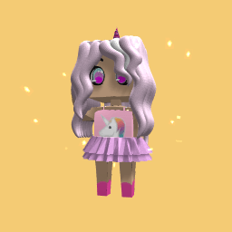 cute unicorn lover girl