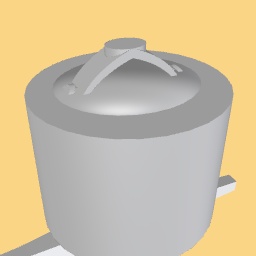 Trash can on head