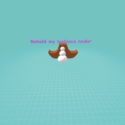Hair snowman