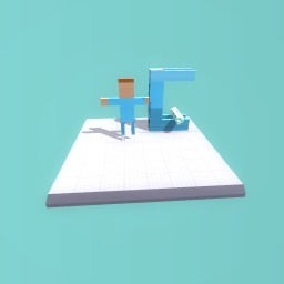 The man with his c box