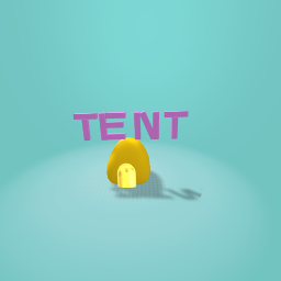 Gold and yellow tent