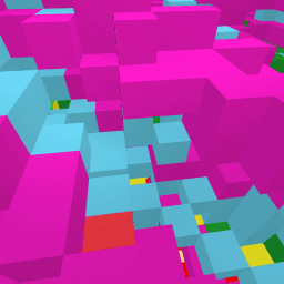 My rainbow mess maze