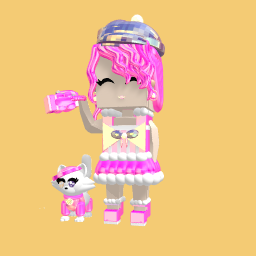 Famous hot pink girl