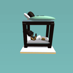 me on my bed playing  makers empire
