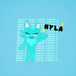 Nyla! The teal cat