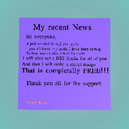 My NEWS for all