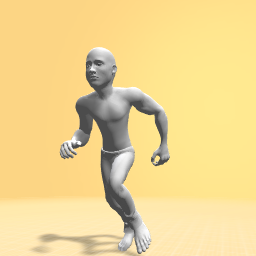 the neked running man