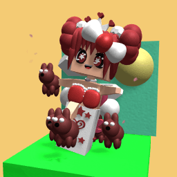 Prinncessrose souronded by dogs at the park