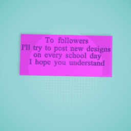 Followers plese read