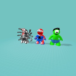 BABY VENOM, BABY SPIDERMAN BABY HULK