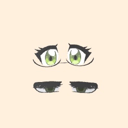 Mizi’s eyes at the start… and end.