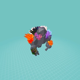 A colorful Diamond golem