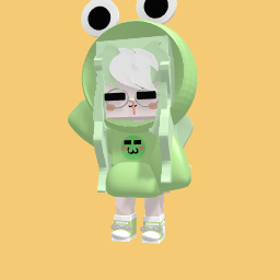 Me wih my frog dress 