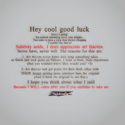To cool good luck
