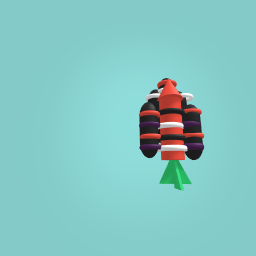 Rocket created with shape tools