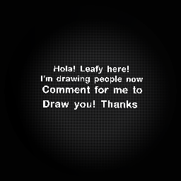 Drawing people now! Pls read