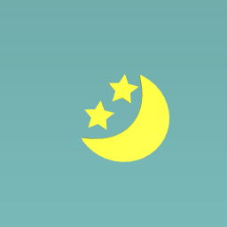 moon and yellow stars
