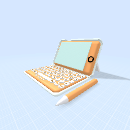 The gold mitalic laptop