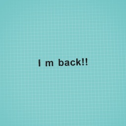 I’m back!